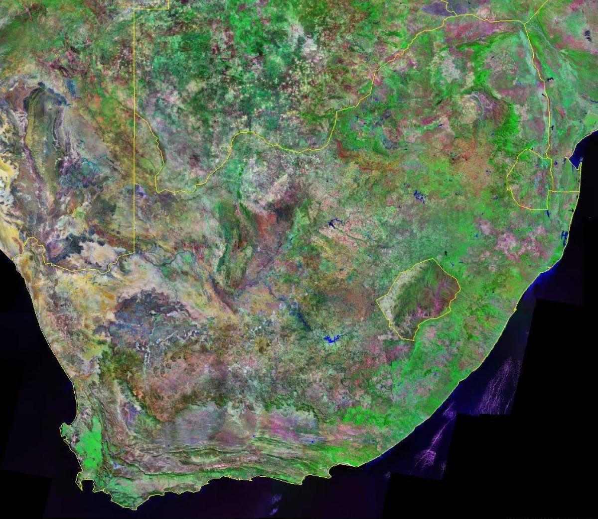 Carte du ciel de l'Afrique du Sud