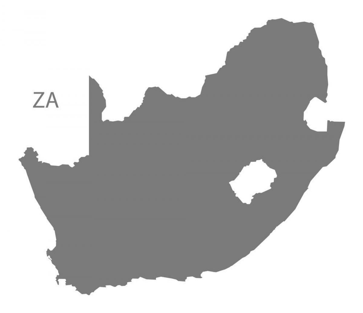 Carte vectorielle de l'Afrique du Sud