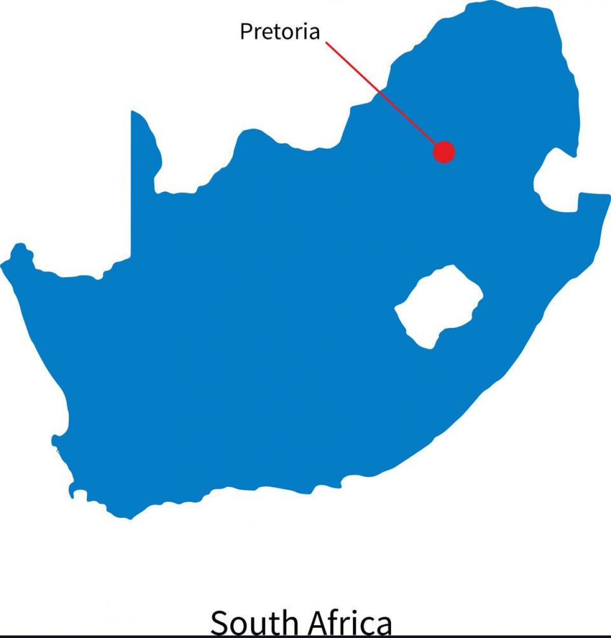 Carte de la capitale de l'Afrique du Sud